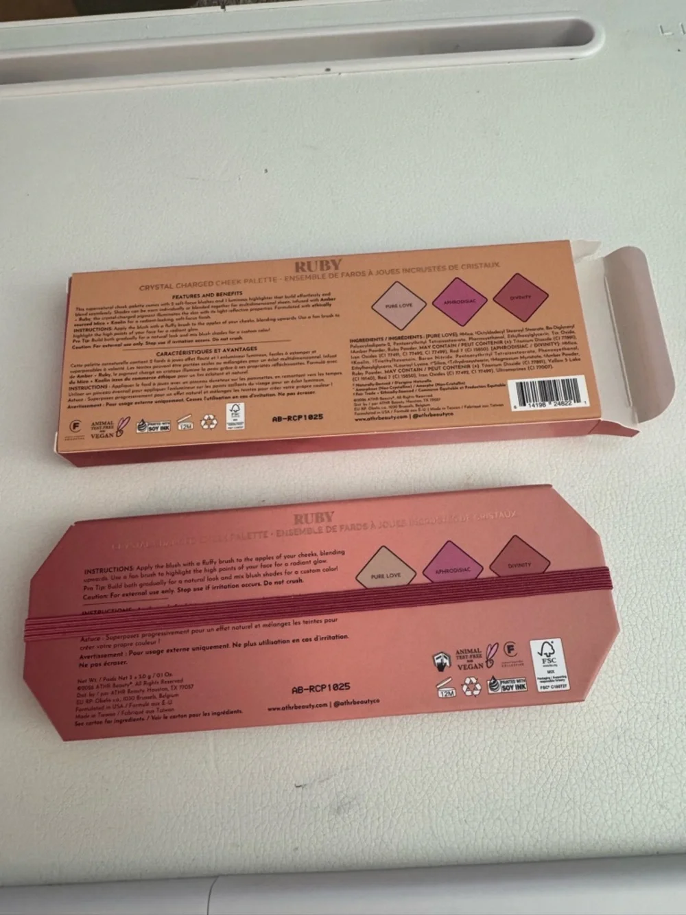 Athr Beauty Trio Cheek Highlight Palette - Ruby
